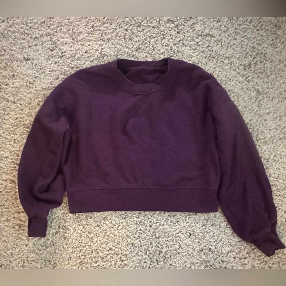 Lululemon cropped scuba crewneck XS/S